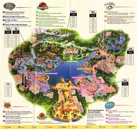 Training and Certification Options for MAP Universal's Islands of Adventure Map
